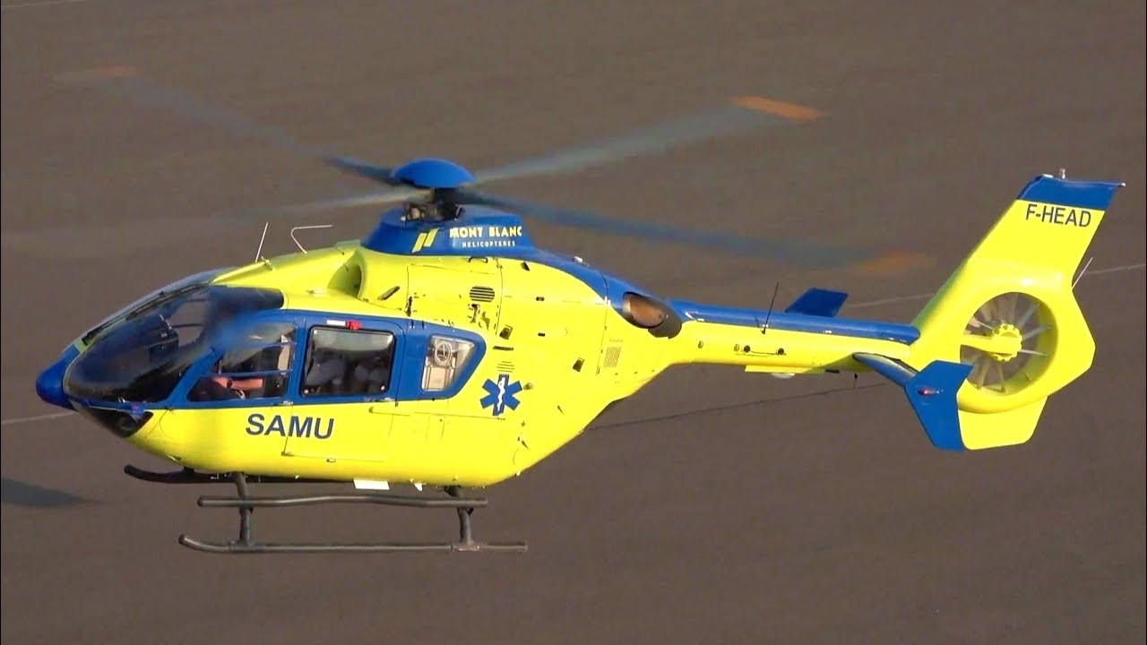 Airbus Helicopters H135 (Eurocopter EC135T2+) | SAMU Lorraine F-HEAD MBH | Landing at Nancy Airport