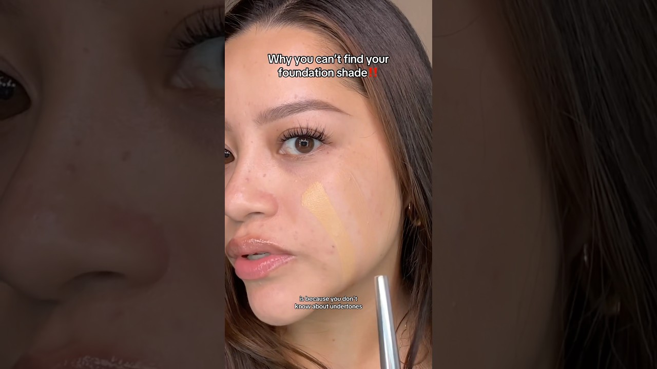 Once you figure out your undertone, finding your foundation shade becomes SO EASY‼️