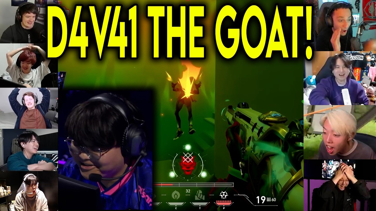 Valorant Streamers React To PRX D4v41 CRAZY 4k Against Nongshim In VCT