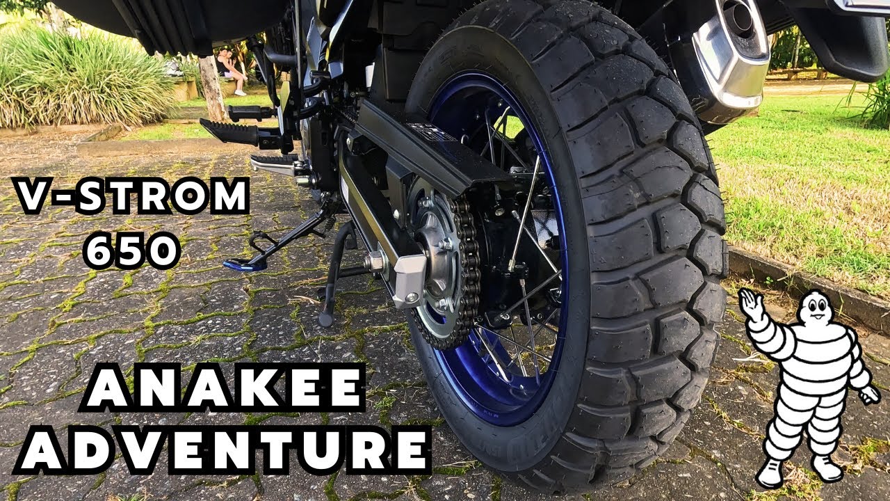 COMO FICARAM OS PNEUS ANAKEE ADVENTURE NA V-STROM 650 XT 2023
