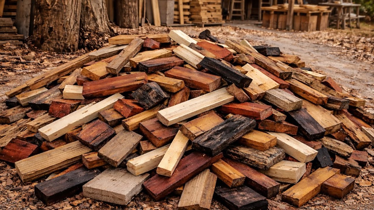 Creative Woodworker Builds a Relaxing Chair From Scrap Wood