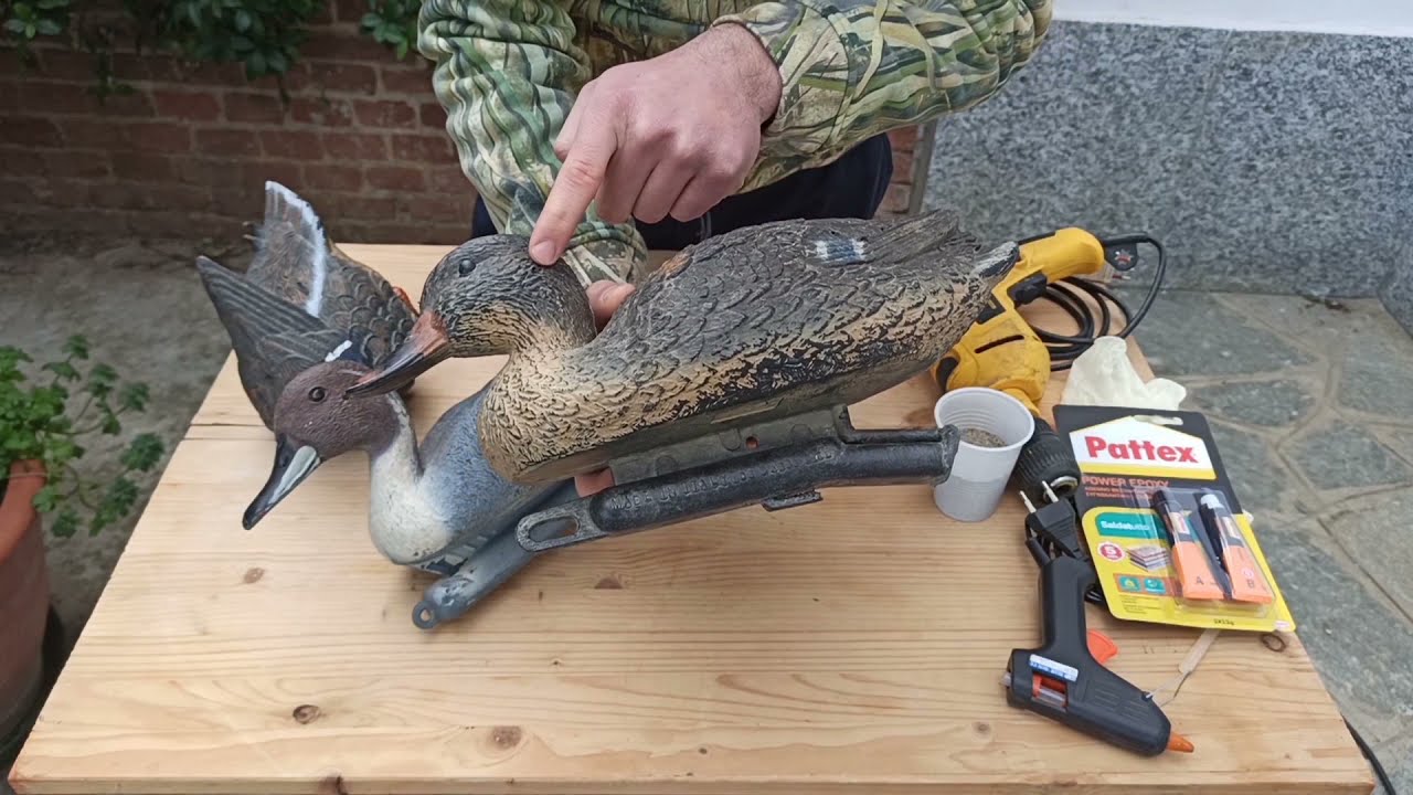 Come riparare gli stampi delle anatre rotti - How to repair duck decoys