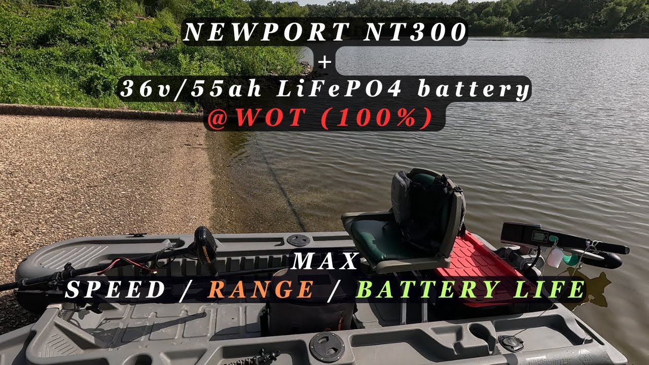 I ran the Newport NT 300 + Li Time 36v/55ah LiFePO4 at WOT till it died...The results are IMPRESSIVE
