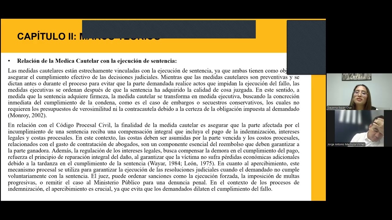 TSP: Medida cautelar en ejecución de sentencia en los procesos de indemnización