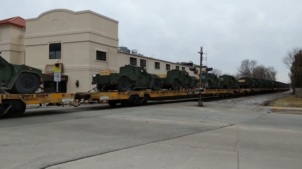WAMX 6025 And 6028 Leads A Freight Train In Waukesha