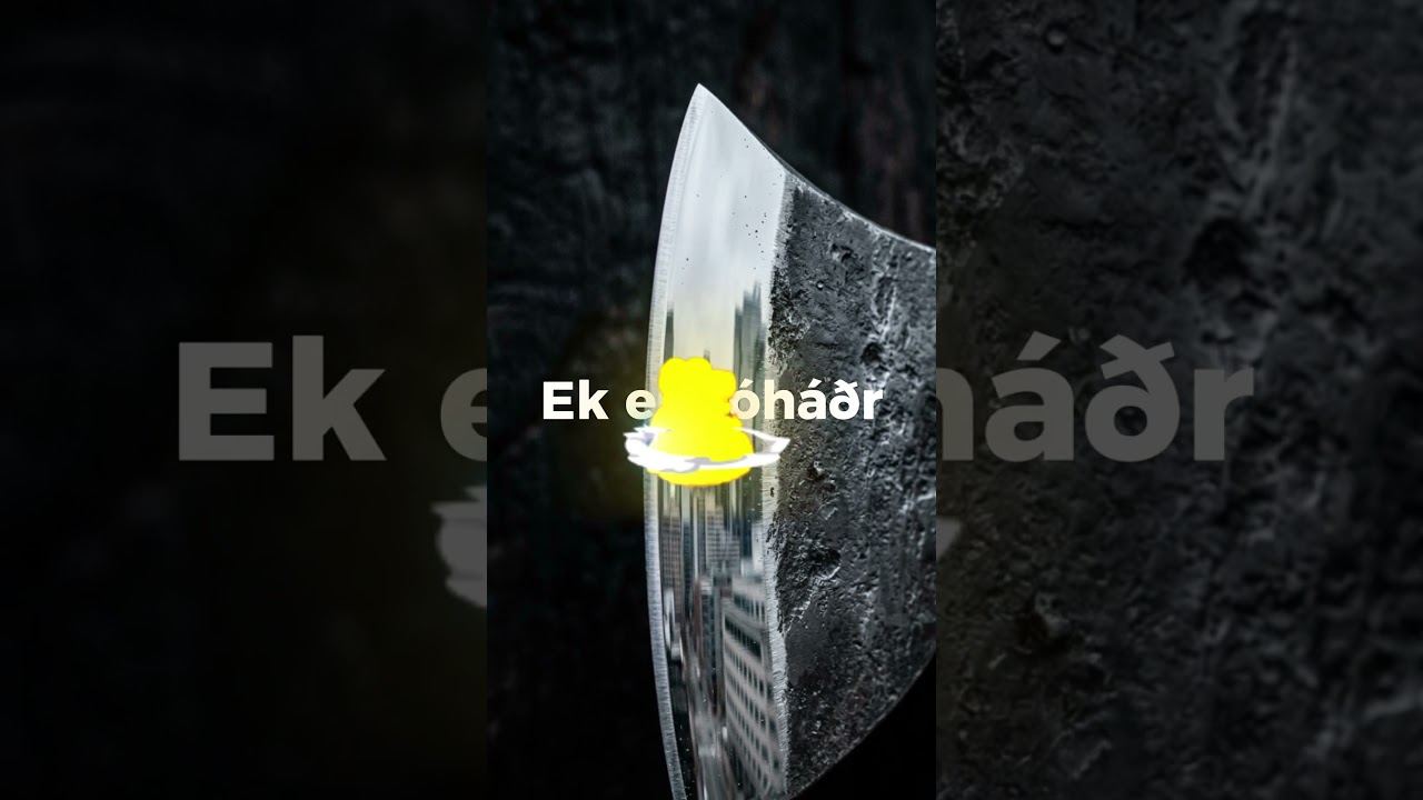 I held the axe. I hold the line. | &Oacute;bundinn &mdash; &Oacute;H&Aacute;&ETH;R