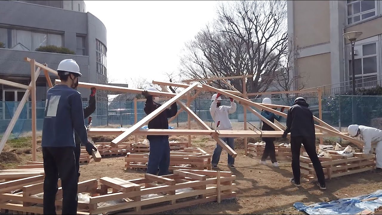 Hiyoshi Pavilion (Close-up Construction Process)