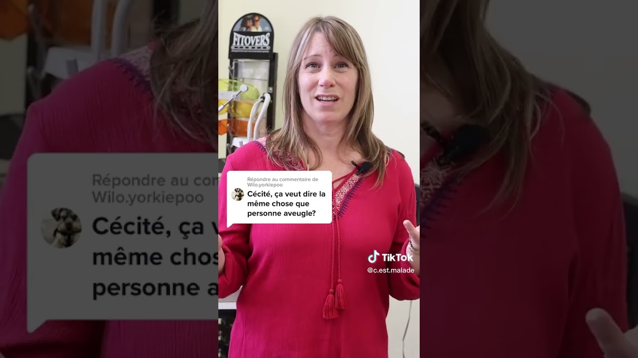 Diff&eacute;rence entre c&eacute;cit&eacute; et personne aveugle ￼#D&eacute;ficienceVisuelle #vision￼ #c&eacute;cit&eacute; #CanneBlanche