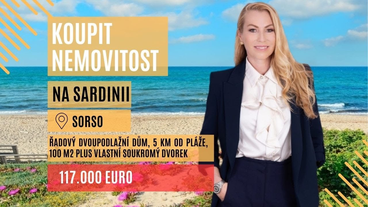 🏡 Dům na prodej v Sorso, Sardinie – 5 km od pláže | Cena: 117.000 € 🌊