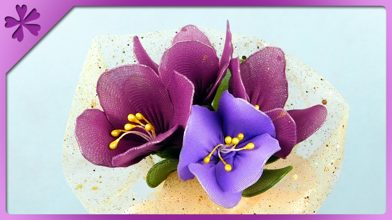 DIY Nylon crocuses (ENG Subtitles) - Speed up #324