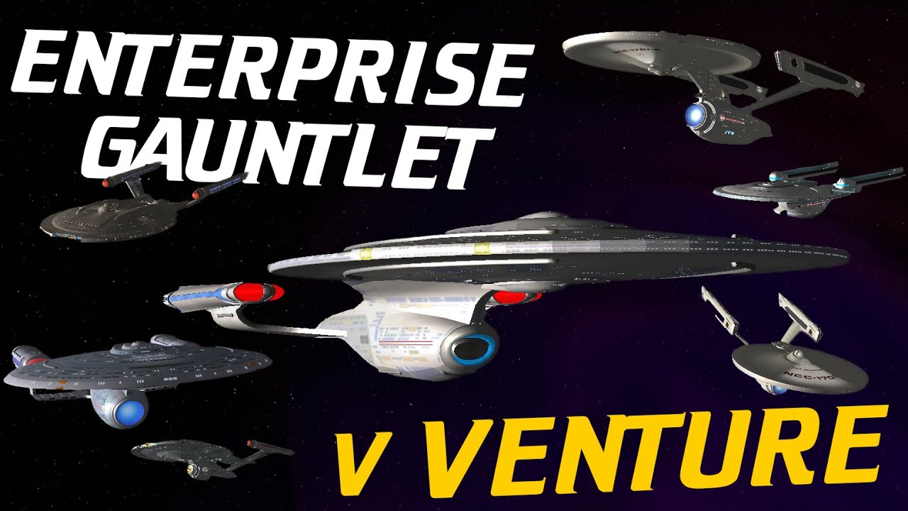 Every USS Enterprise vs Venture-Class — Gauntlet Test | Star Trek Bridge Commander