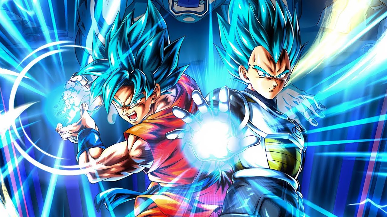 Showcase Tags Super Saiyan Blue Goku & Vegeta he absolutely Insane (Dragon Ball Legend)