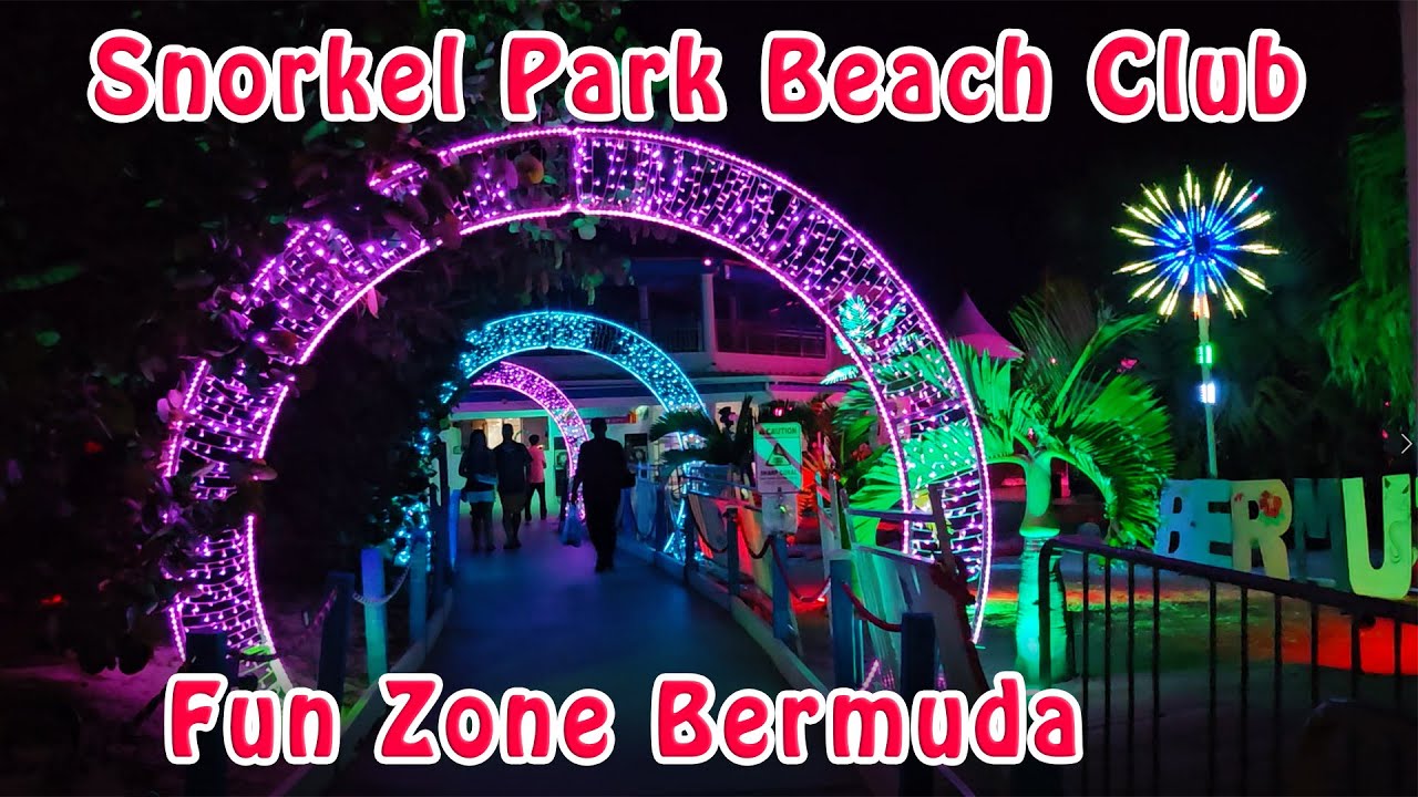 Bermuda Snorkel Park Beach Club Night Scene By The Royal Naval Dockyard Cruise Port