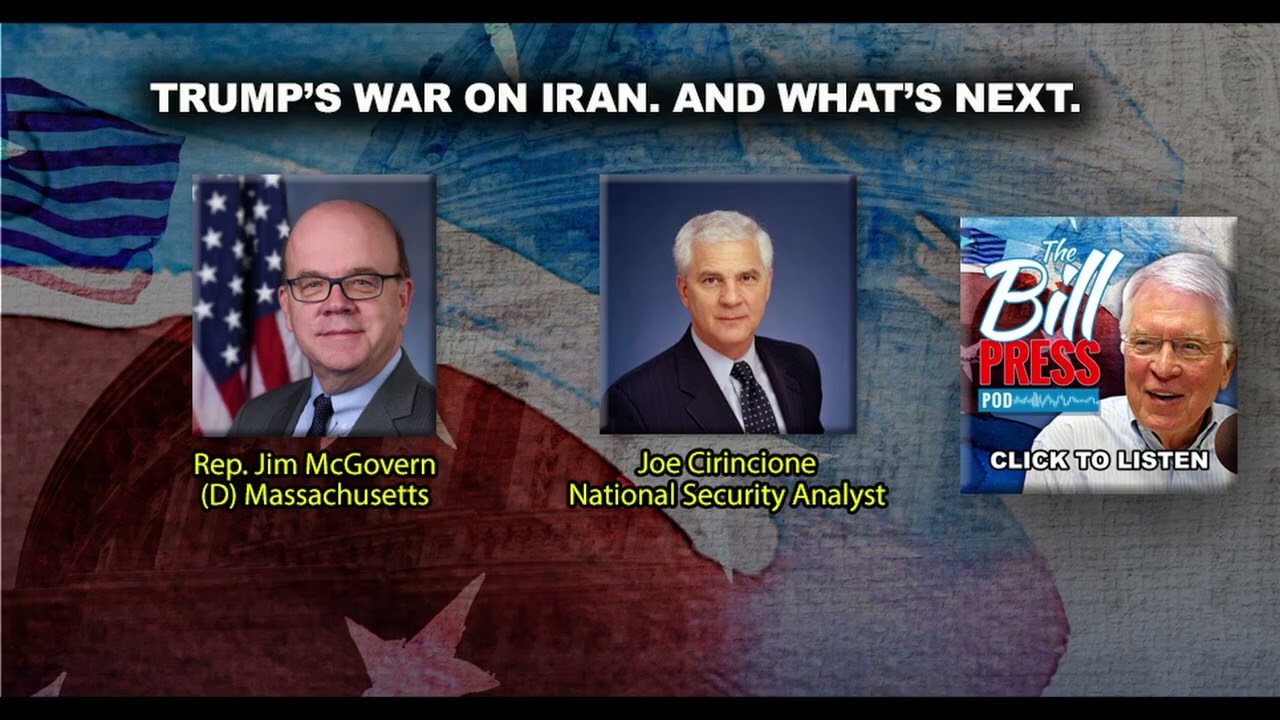 Trump's War with Iran with Rep. Jim McGovern and National Security Analyst Joe Cirincione.