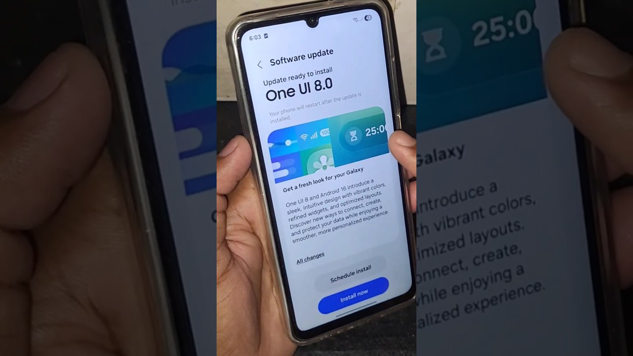 Samsung galaxy M06 & F06 one ui 8.0 Android 16 update