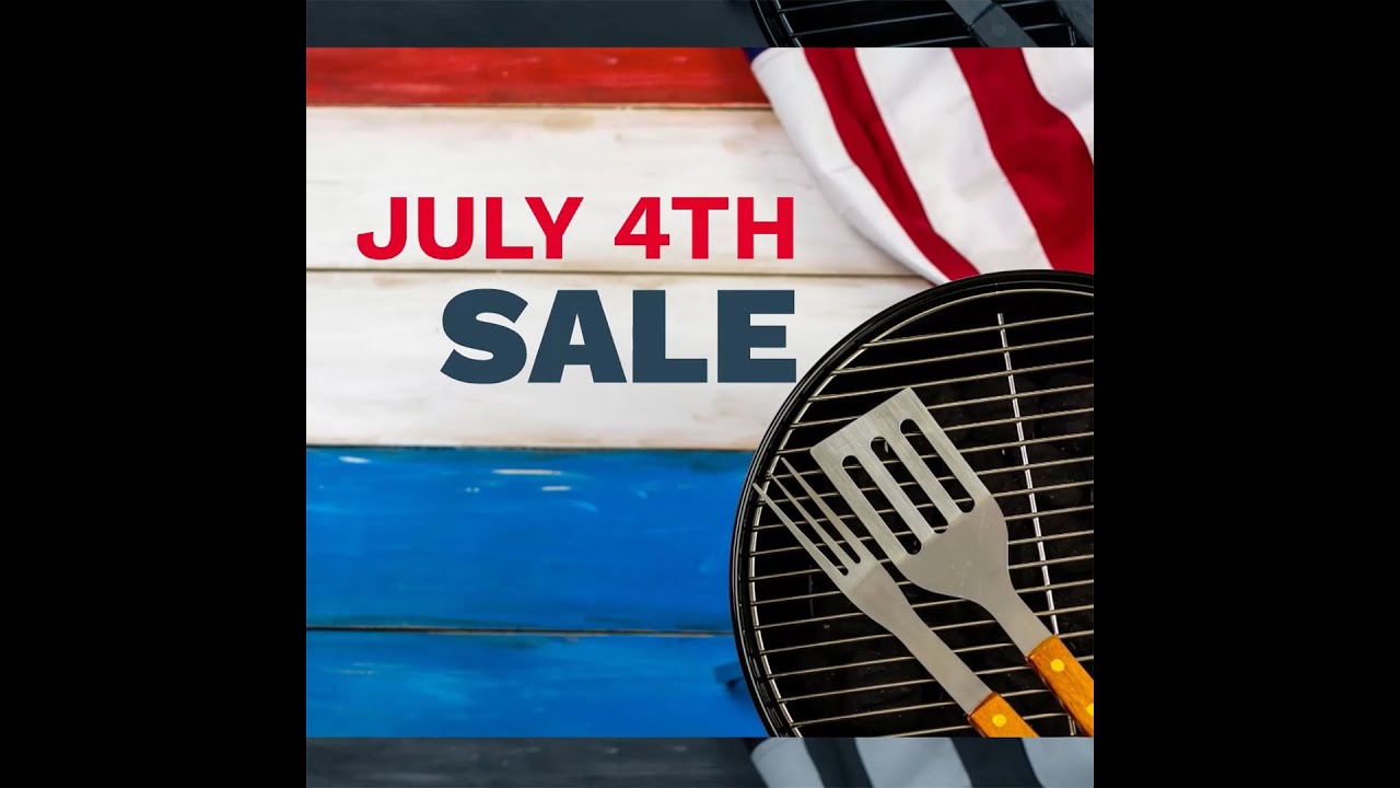 Video Template for July 4th Sale