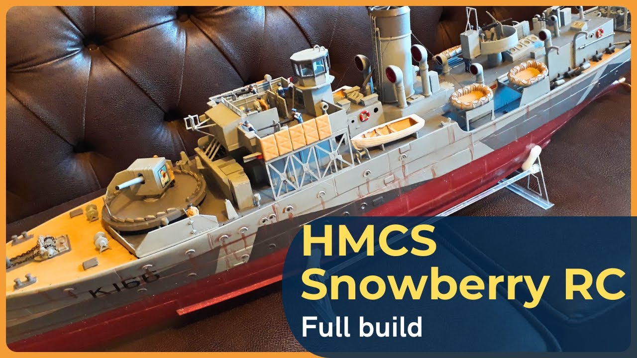 Revell HMCS Snowberry 1:72 boat - RC Converted #RC #DIY #kit #boat