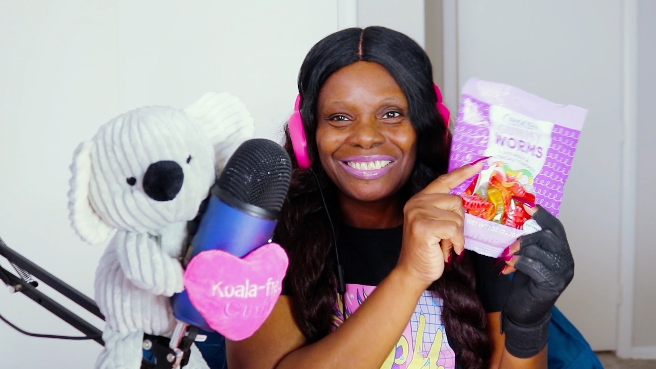 ASMR Gummy Worms ASMR Eating Sounds