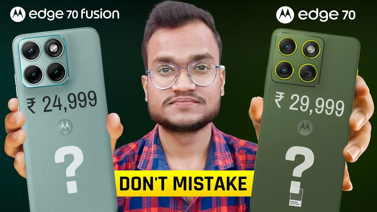 Moto Edge 70 Fusion vs Moto Edge 70 Comparison - India Price, Processor, Camera, Display, Battery