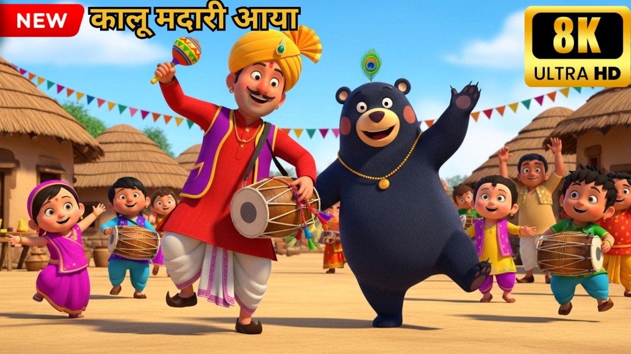 Kalu Madari Aaya | कालू मदारी आया | Nursery Rhyme | poem for kids | Hindi Rhyme | BachuBox Rhymes