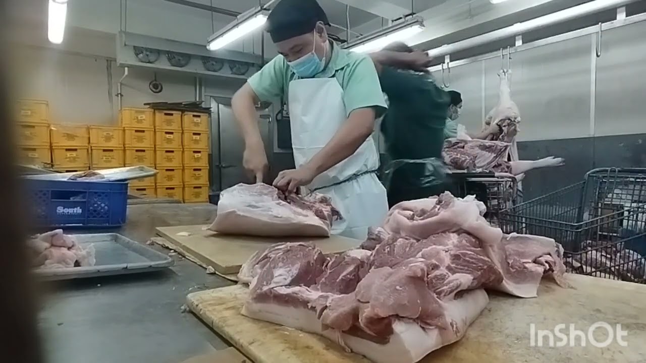 Pork Shoulder & Pork Leg Deboning ( Retailers Cut ) Supermarket 