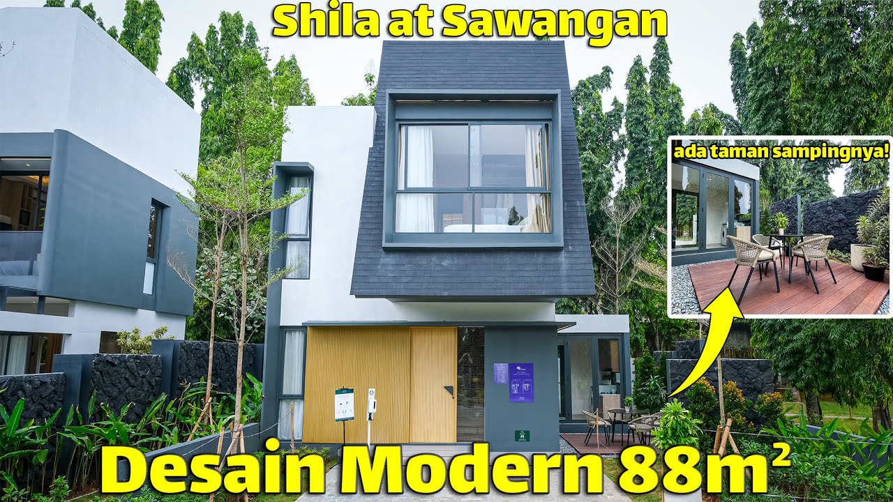Desain Rumah Modern 2 Lantai Luas 88m2 di Shila at Sawangan!