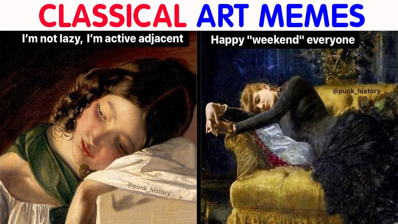 Hilarious Classical Art Memes That Deserve A Museum Of Their Own|| video compilation #40