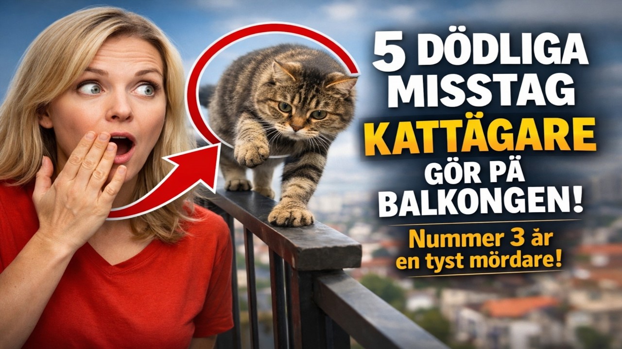 5 DÖDLIGA Misstag KATTÄGARE Gör På Balkongen 🙀 (Nummer 3 är en tyst mördare!)