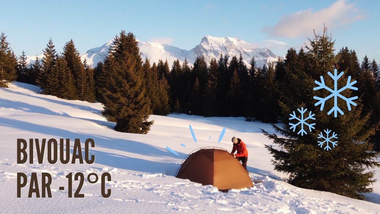 Bivouac HIVERNAL sous la TENTE par -12 degrés | 3F UL Taiji 2