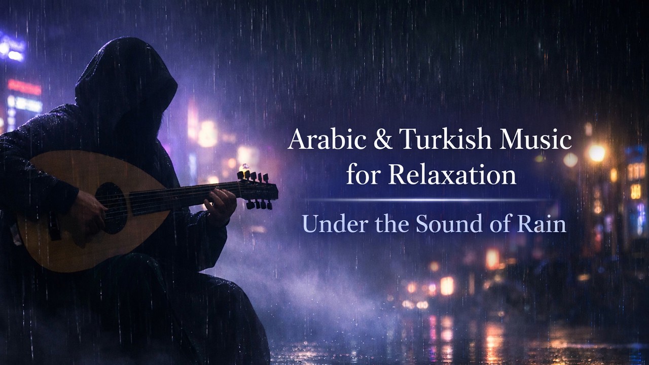 موسيقى عربية للنوم مع صوت المطر 🌙 | Arabic Sleep Music with Rain – Deep Relaxation