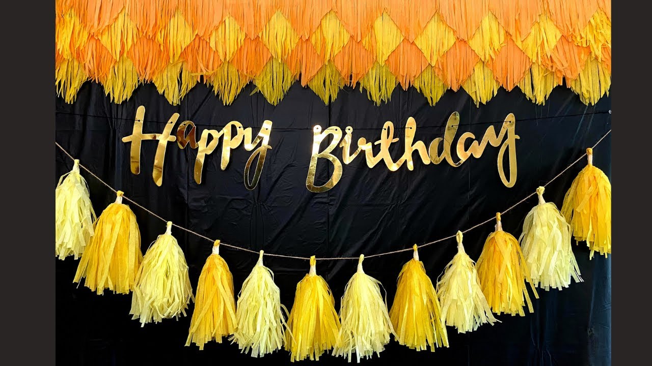 DIY Tissue Paper Tassel and Tissue Paper Fringe | Easy Party Decorations with tissue paper