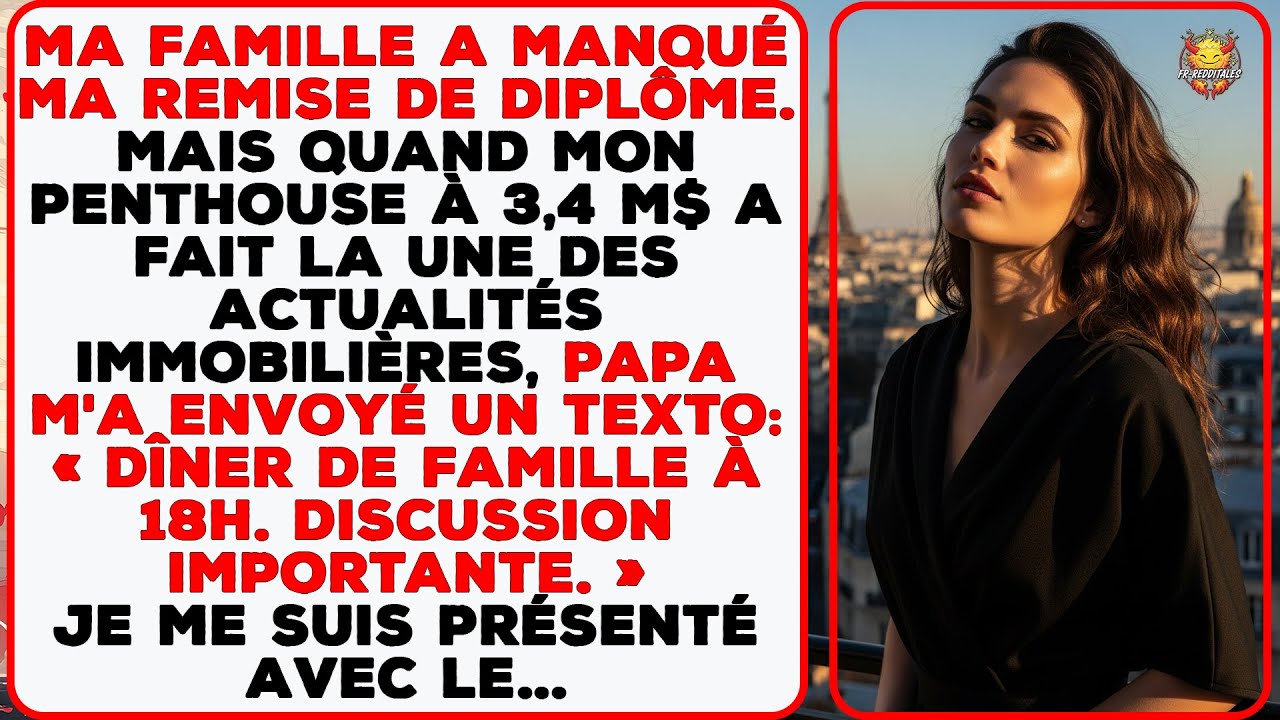 Ma famille a ignoré ma remise de diplôme — puis mon penthouse à 3,4 M$ a attiré leur attention.