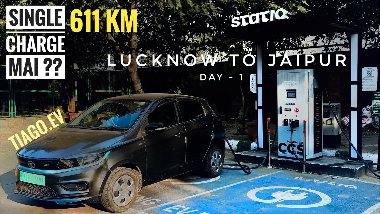 Lucknow to Jaipur Tiago Ev Range Test | Tiago EV Road Trip  |  DriveXShrestha