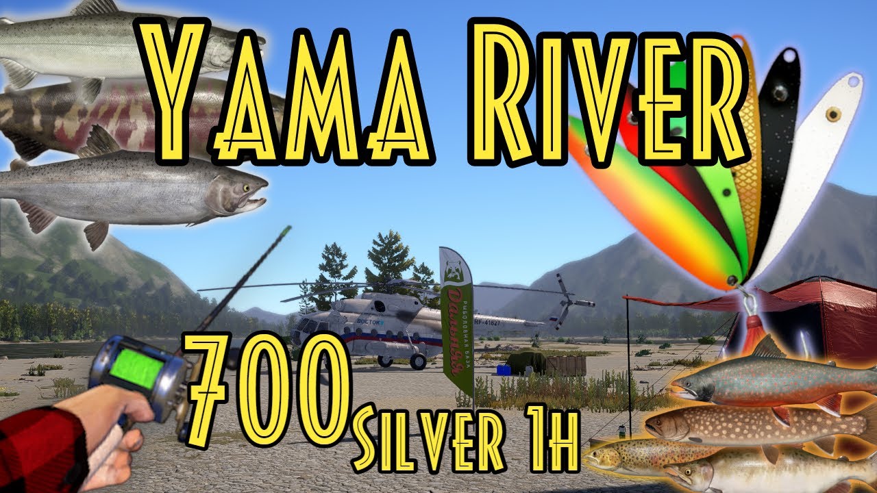 Russian Fishing 4 RF4 Yama River Active Spot 700 Silver in 1 Hour