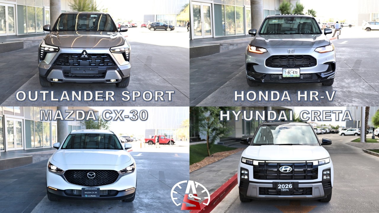 Mitsubishi Outlander Sport vs Mazda CX-30 vs Honda HR-V vs Hyundai Creta (0-100km/h) #dragy