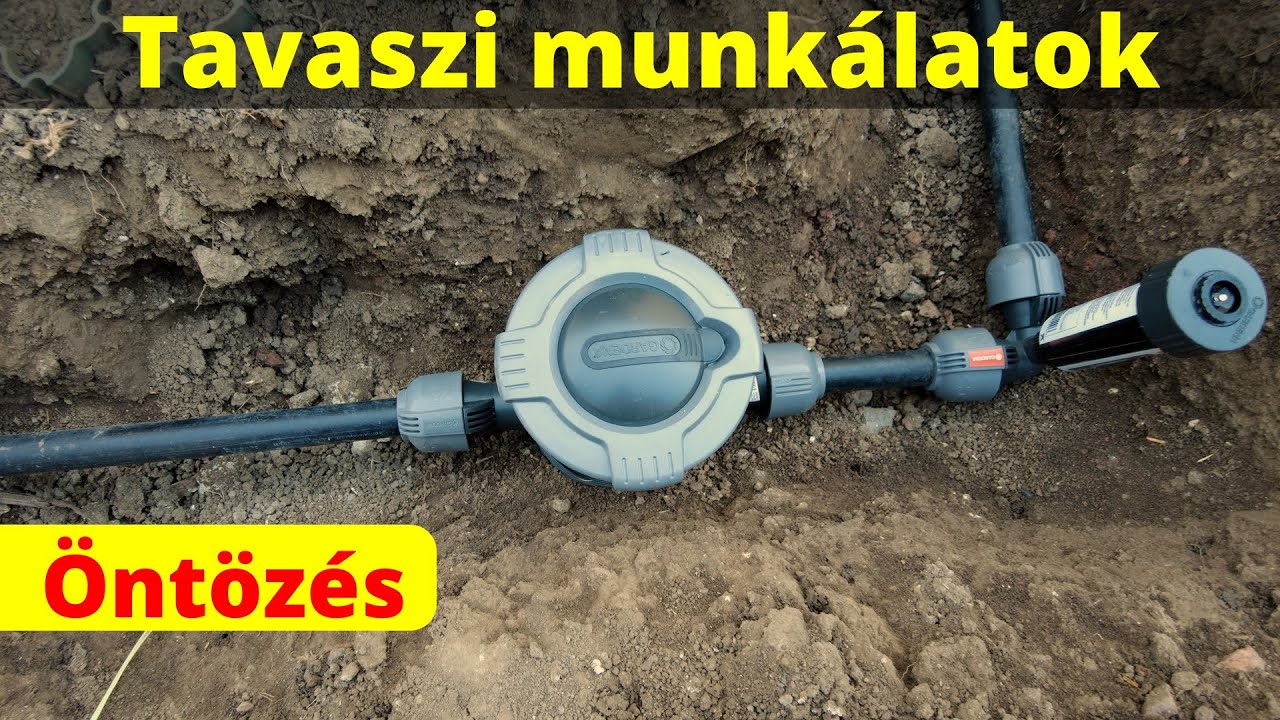 Tavaszi munkálatok - Öntözőrendszer az udvaron