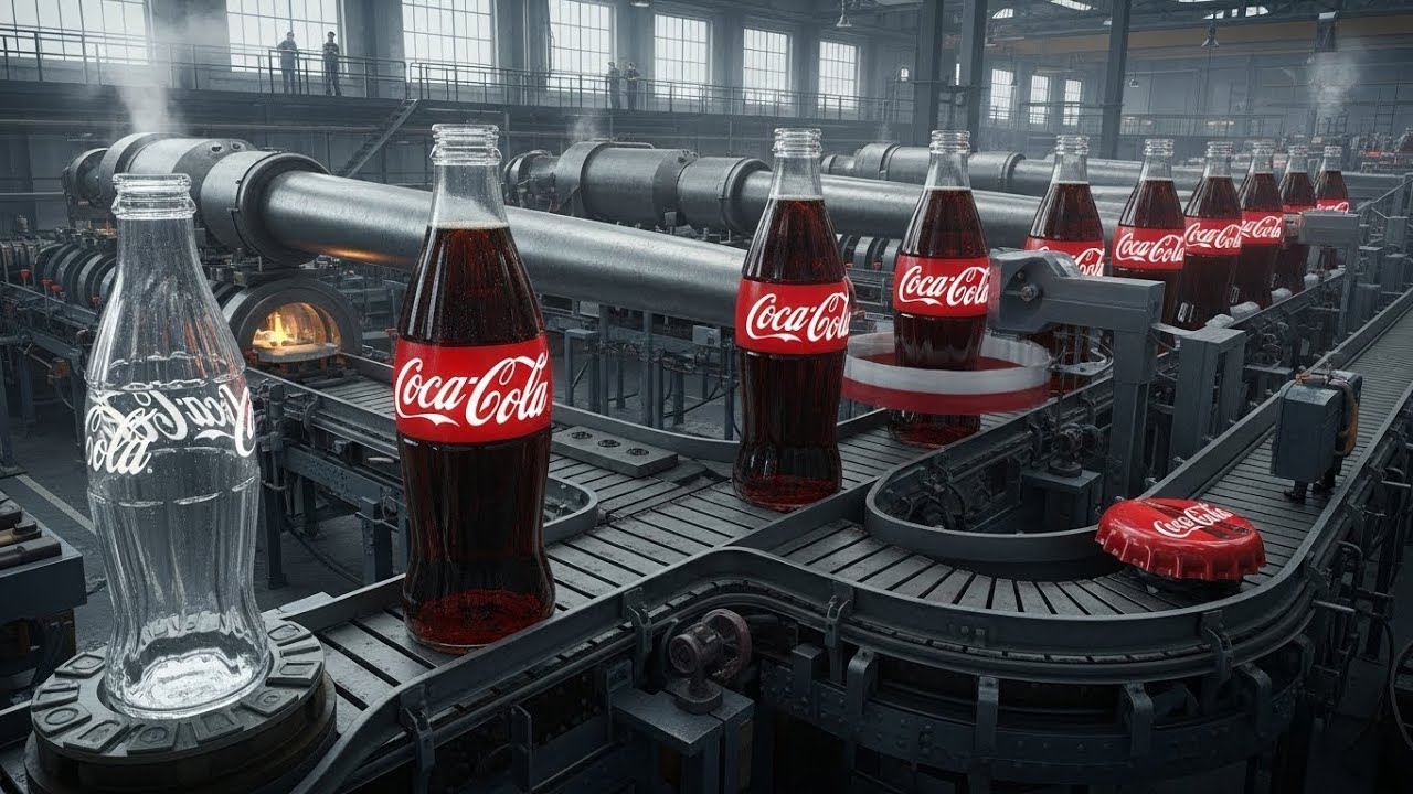 Coca-Cola dispenser syrup bag filling (liquid processing)