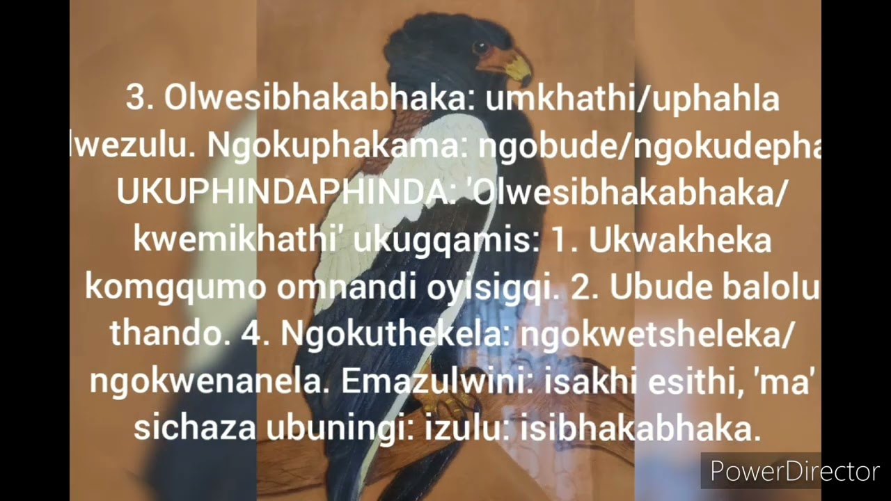 Inkondlo: Ngikuthandile Ungithandile: ukuchaza amagama akhethiwe. Video 1