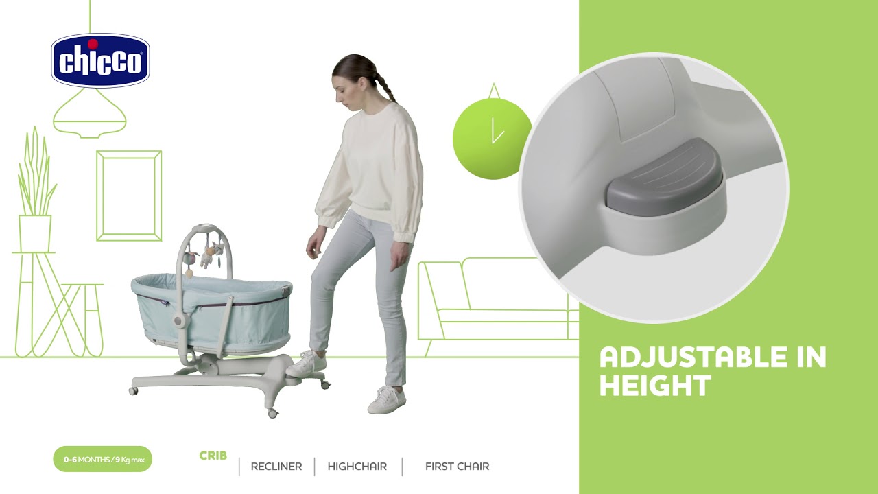 НОВИНКА! Кроватка-стульчик Baby Hug 4-в-1 от Chicco