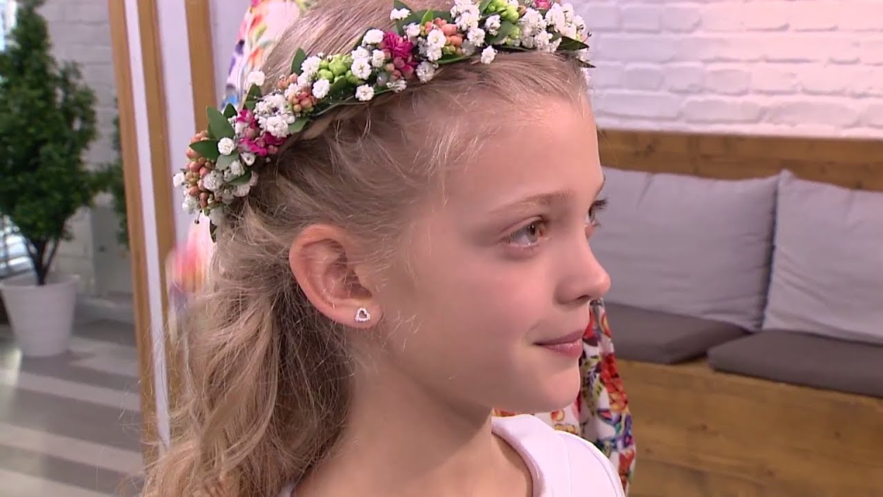 Jak zrobić naturalną fryzurę z wiankiem na komunię? [Dzień Dobry TVN]