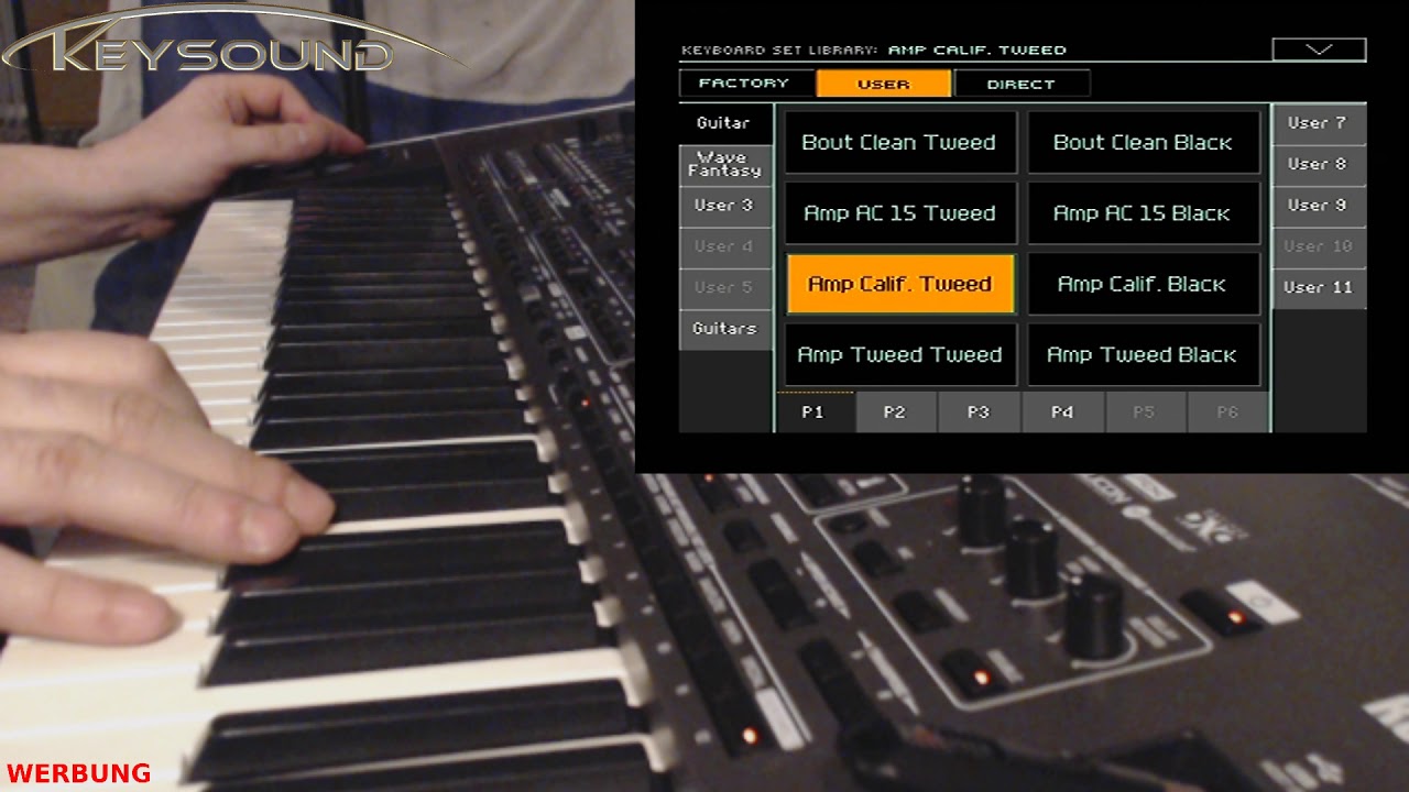 Korg Pa4X Solo Guitars