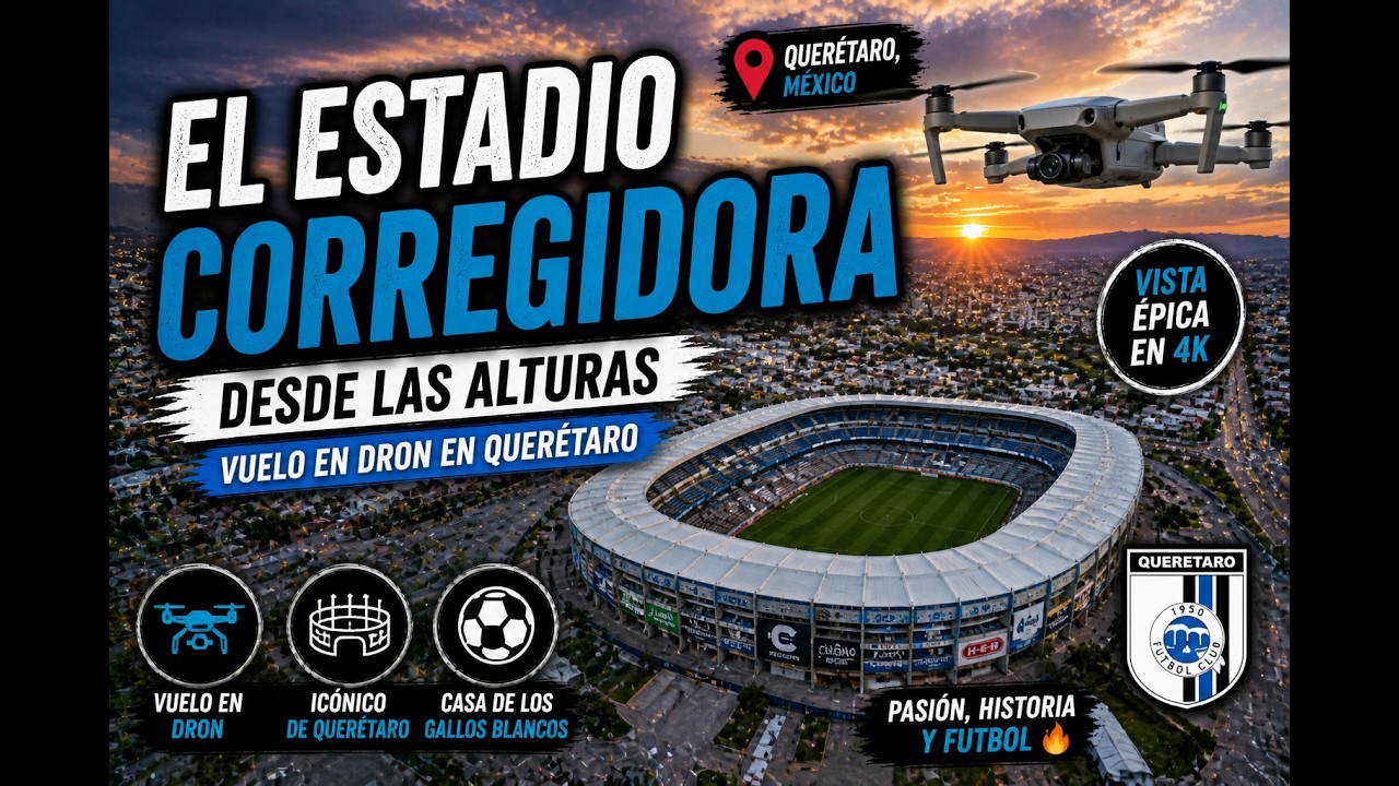 🏟️🚁 El Estadio Corregidora desde las alturas | Vuelo en dron en Querétaro