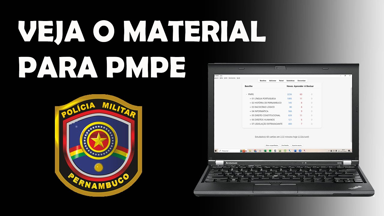 Flashcards para PMPE (v&iacute;deo do mat&eacute;rial)