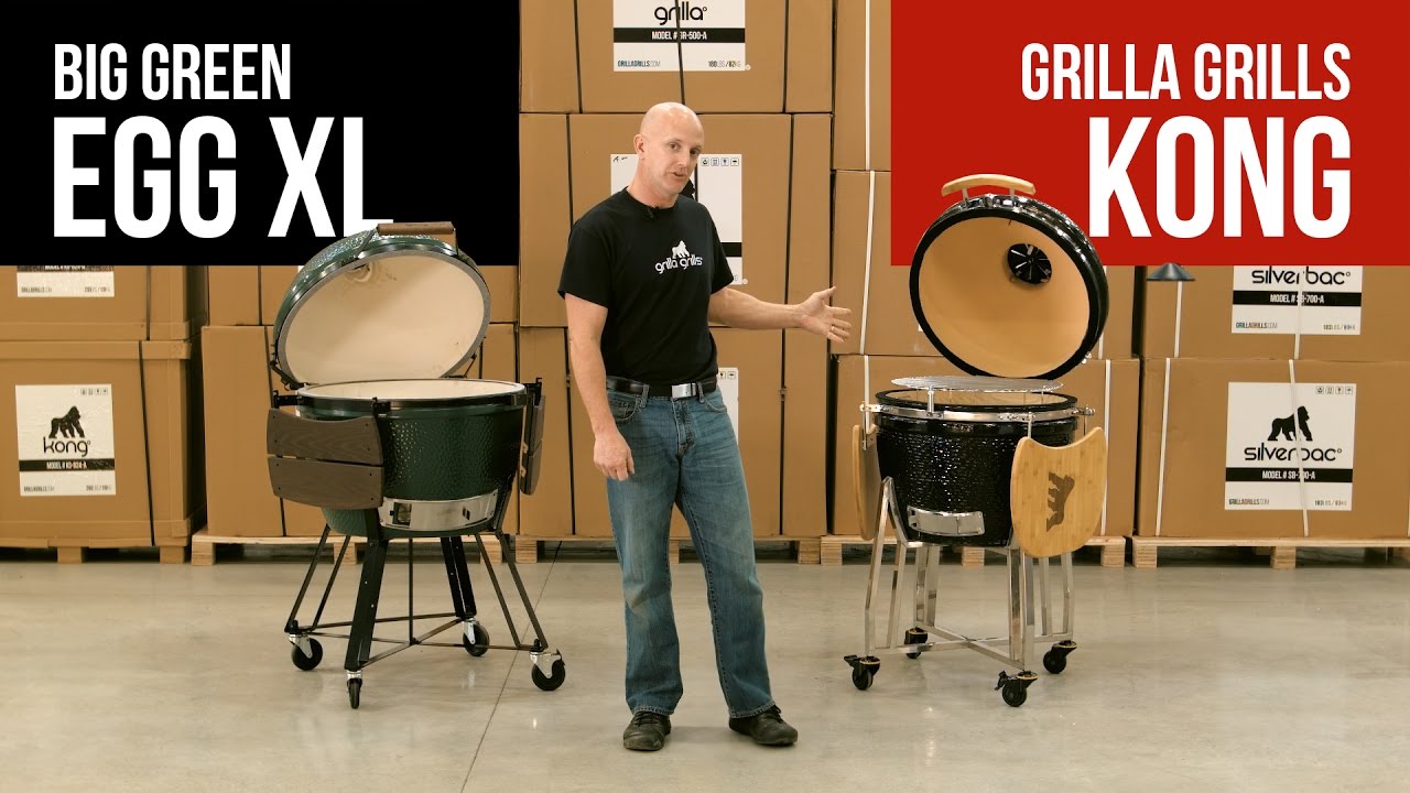 Big Green Egg XL vs Grilla Grills Kong: Ceramic Kamado Smokers Comparison (2019)