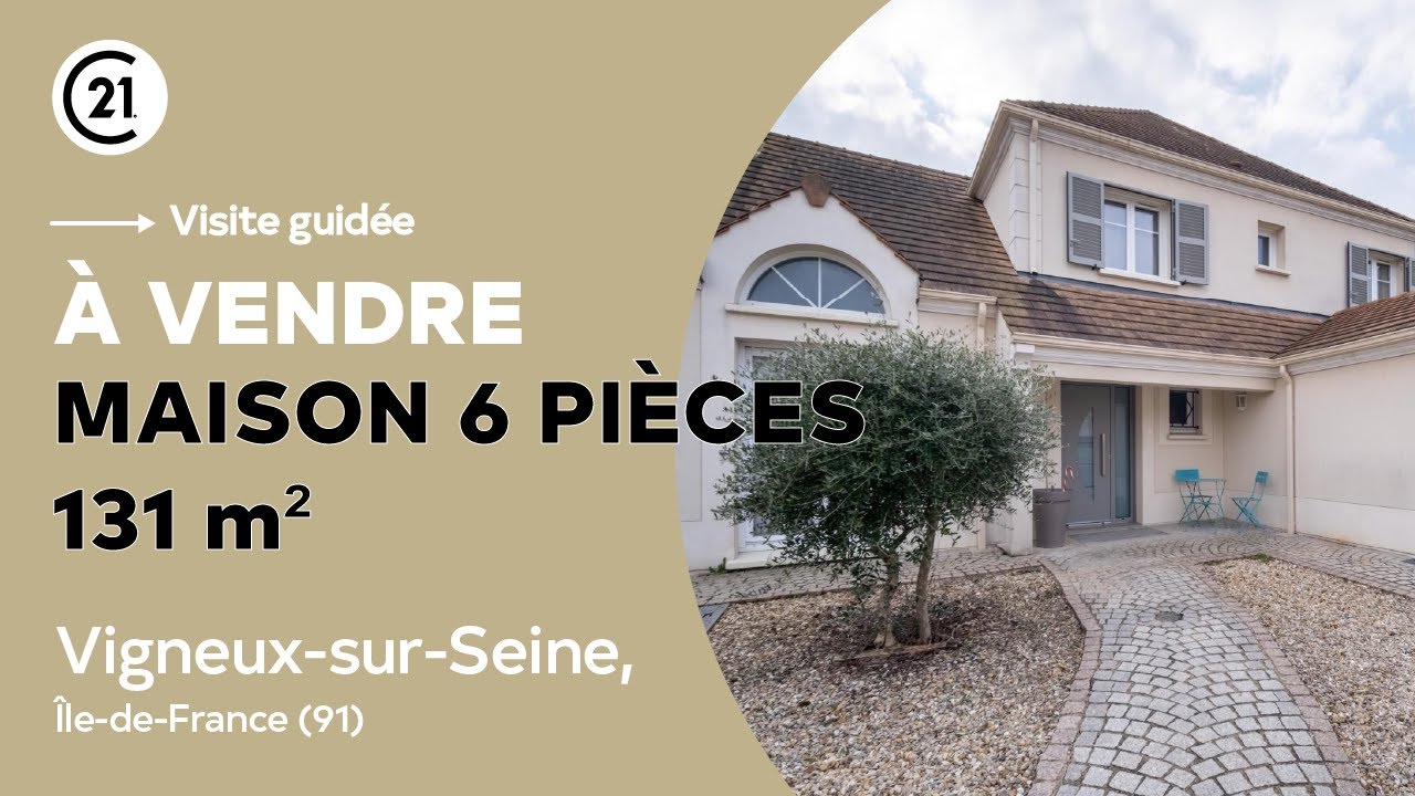 Maison 6 pièces 131 m² à vendre - Vigneux-sur-Seine, Île-de-France -    CENTURY 21 OPTIMMO