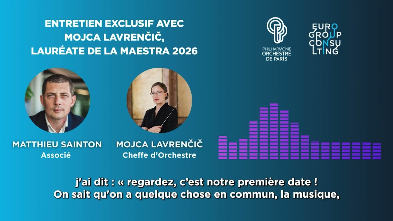 Entretien exclusif avec Mojca Lavrenčič, lauréate de la Maestra 2026