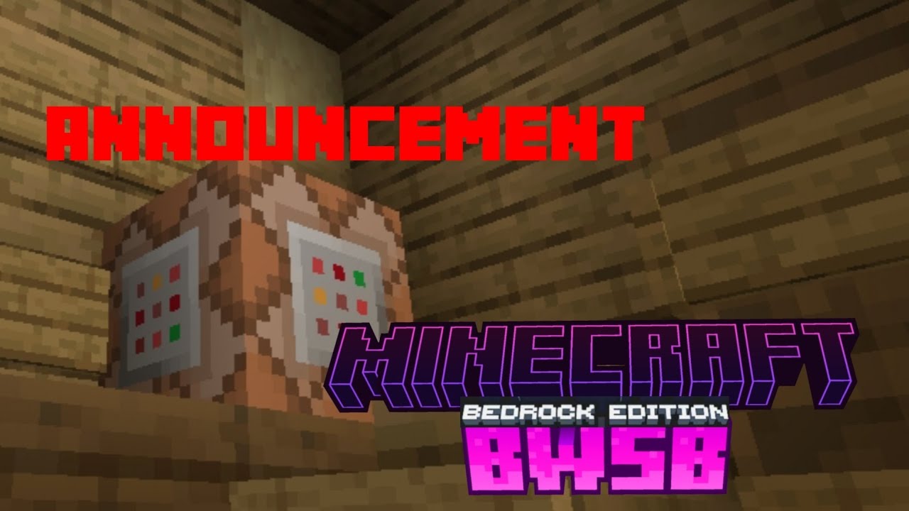 BWSB 1.0 BEDROCK EDITON Announcement!
