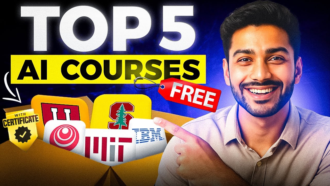 5 BEST Free AI Courses in 2025 (Tested from 70+ Options)