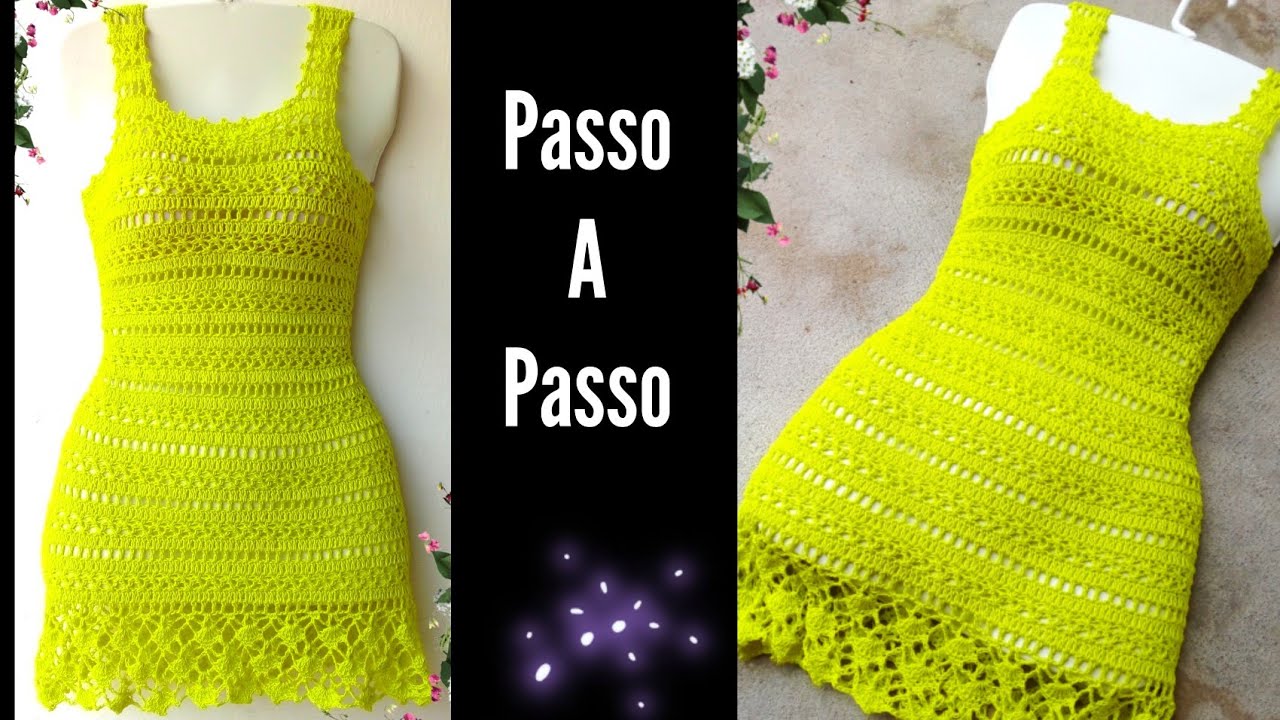 ✳️VESTIDO | SAÍDA DE PRAIA EM CROCHÊ PASSO A PASSO
