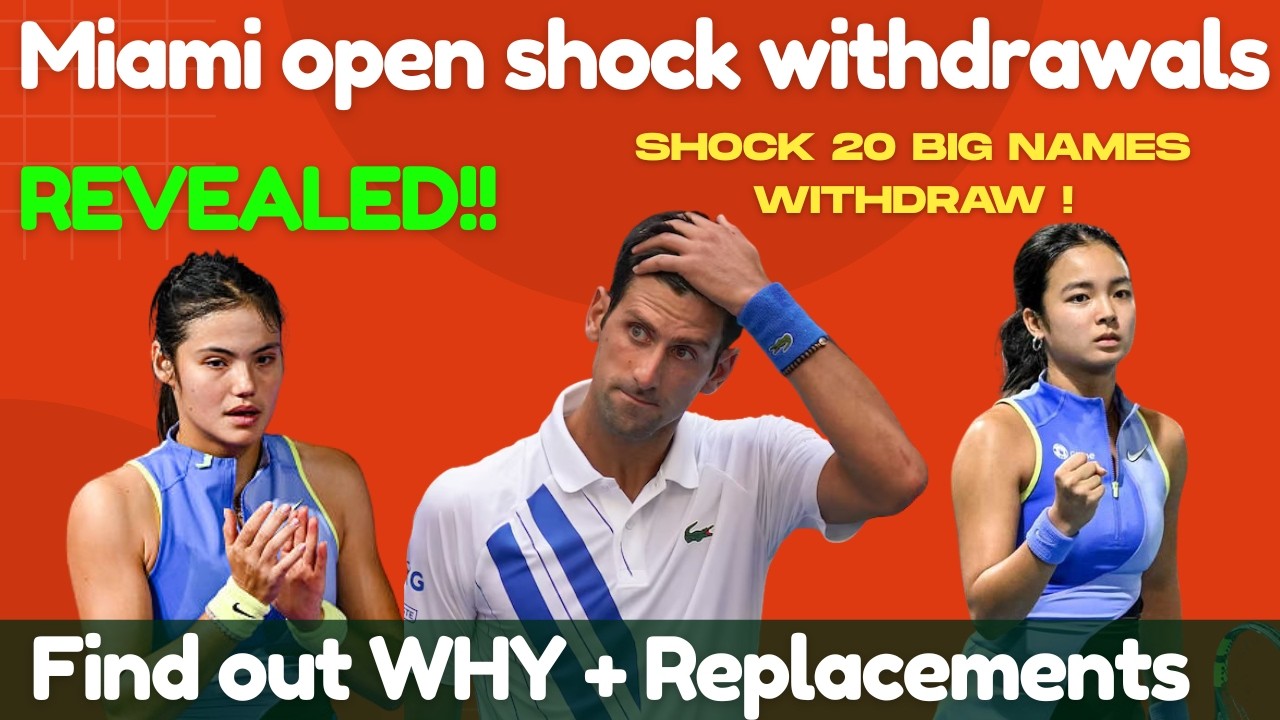 Miami Open CHAOS! Djokovic, Raducanu OUT, Venus RETURNS & Eala Eyes Another Shock Run!